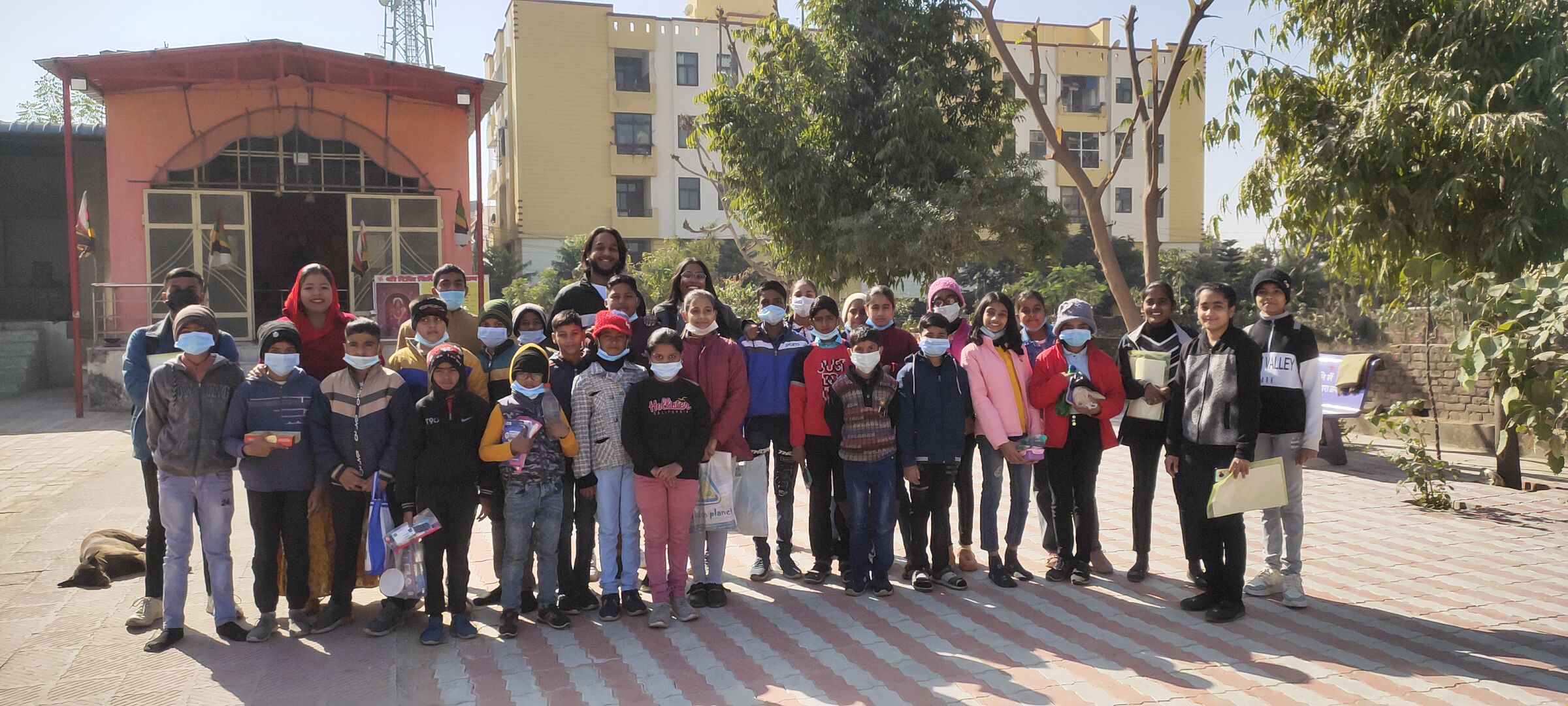 Sainik School students on educational city tour with teachers