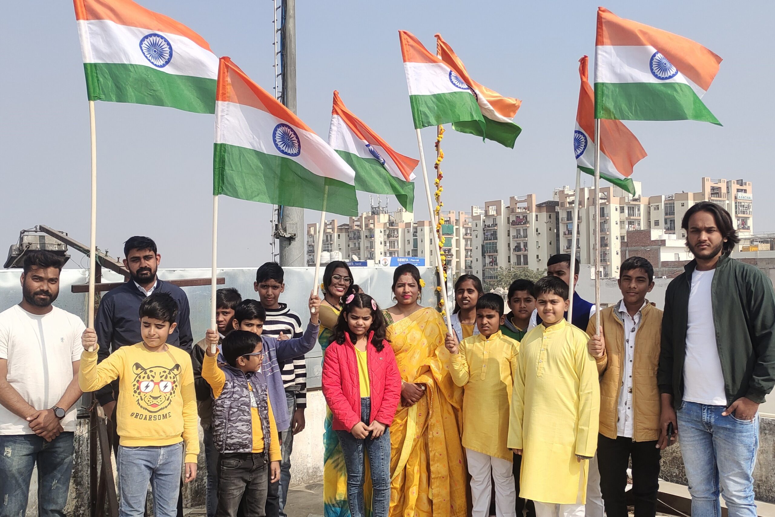 Patriotic cultural program on Independence Day at Sainik School.